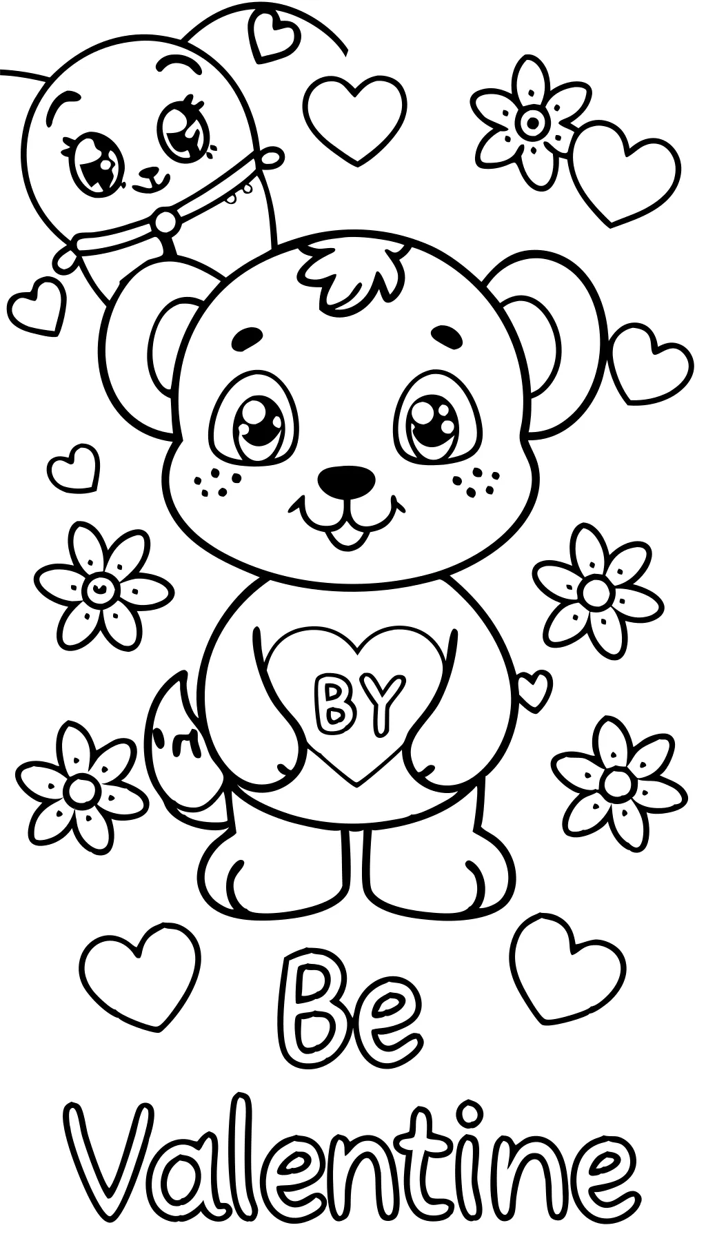 childrens valentines day coloring pages